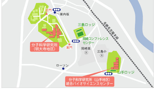 研究所周辺地図